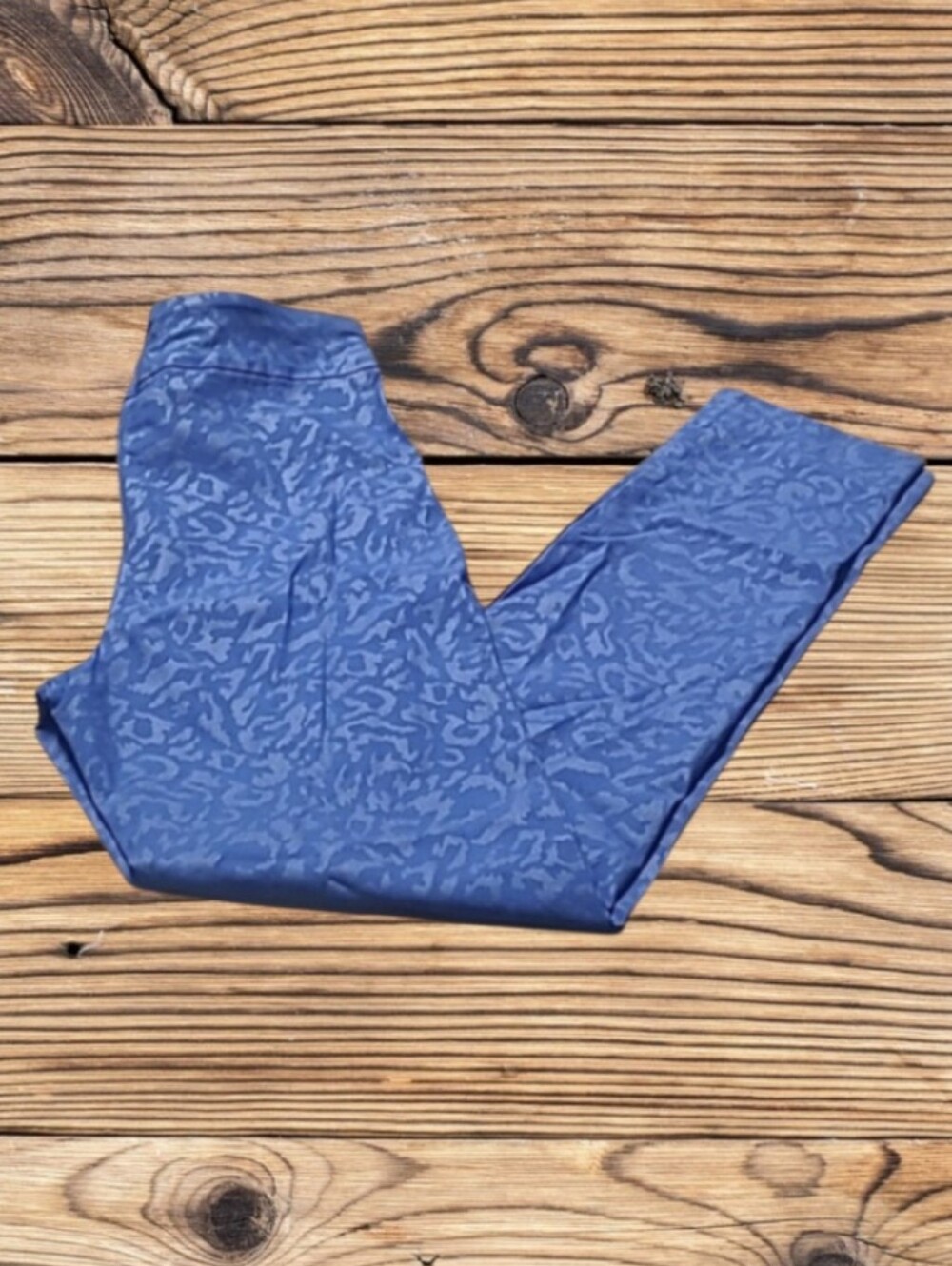 WOMEN'S KRAZY LARRY BLUE CHEETAH LEGGINGS